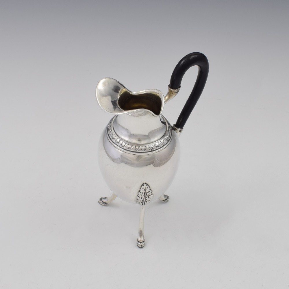 Unusual 18th Century Style Antique German Silver Cream Jug c.1890 View VII