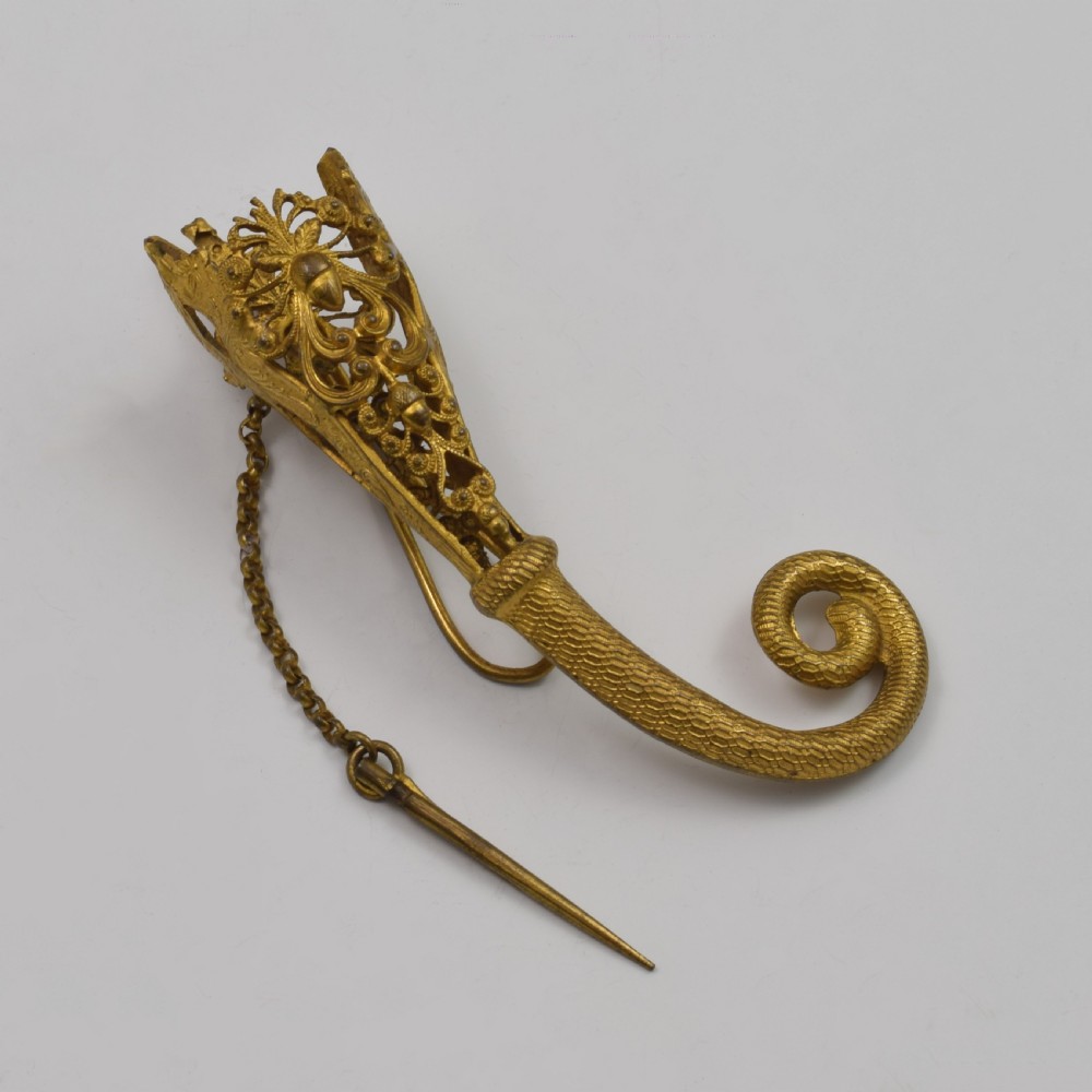 19th Century French Gilt Ormolu Tussie Mussie / Posy Holder c.1880 View II