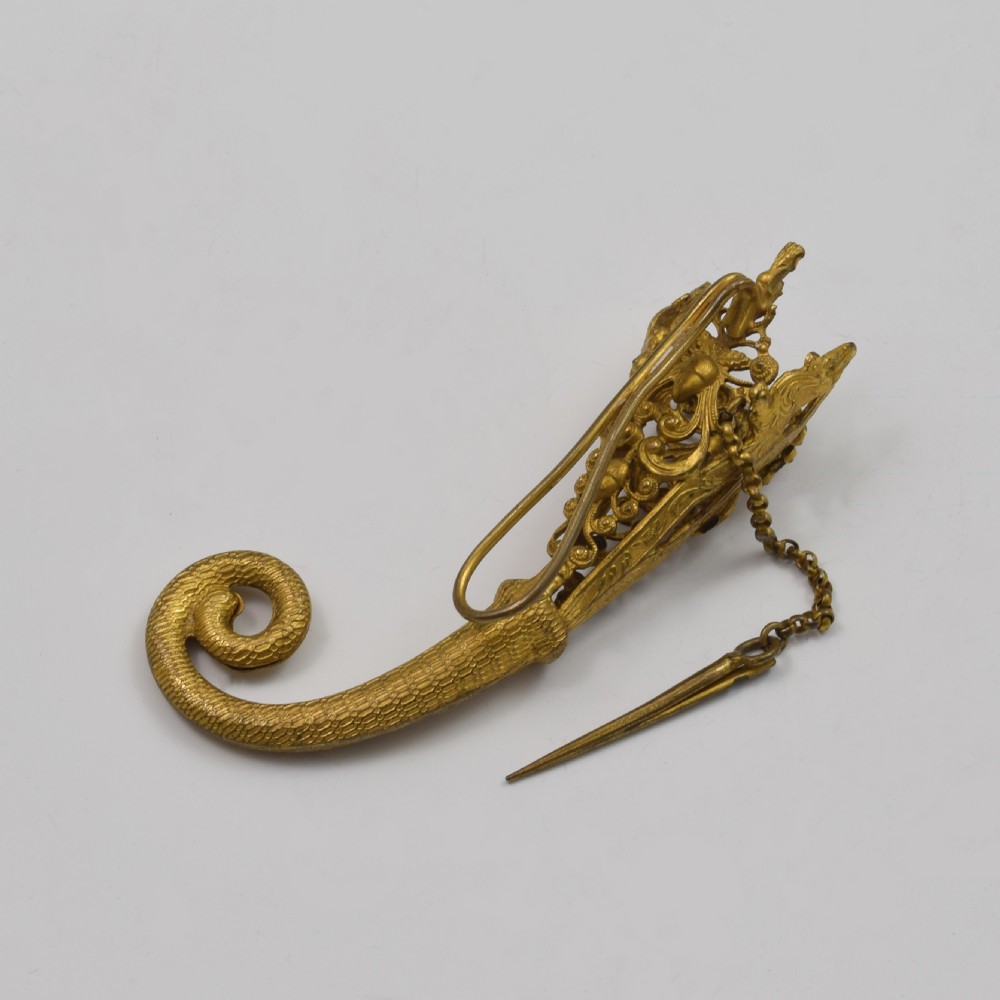 19th Century French Gilt Ormolu Tussie Mussie / Posy Holder c.1880 View IV