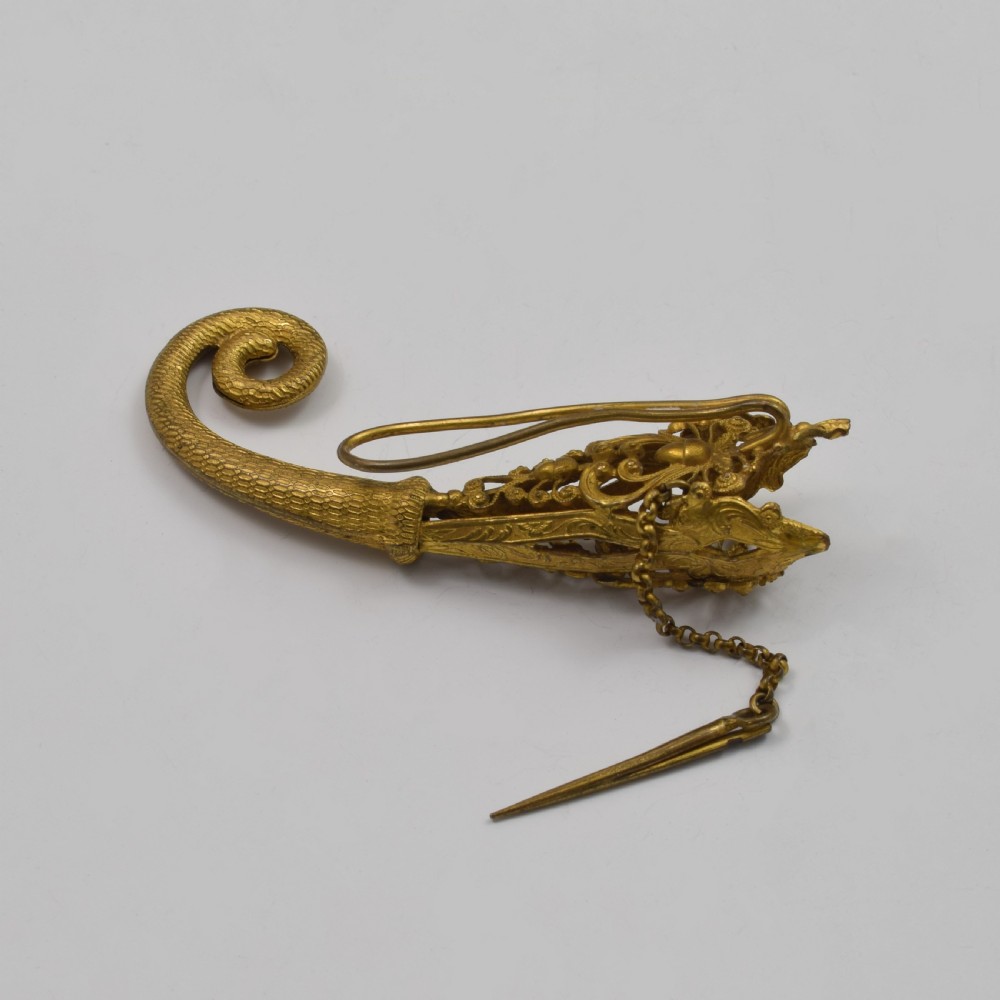 19th Century French Gilt Ormolu Tussie Mussie / Posy Holder c.1880 View V