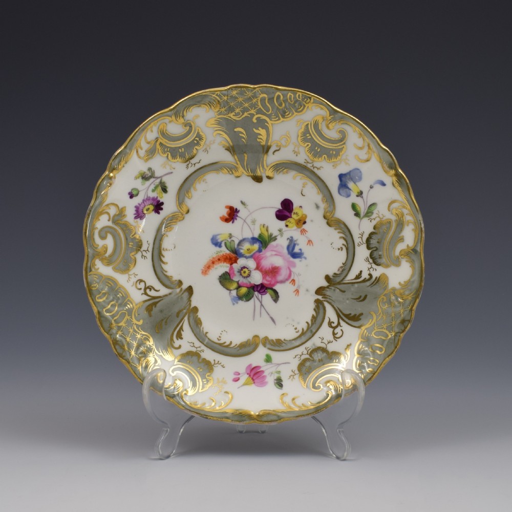 Coalport Porcelain Adelaide Tea & Coffee Cup & Saucer Trio Pattern 2/813 c.1832 View III