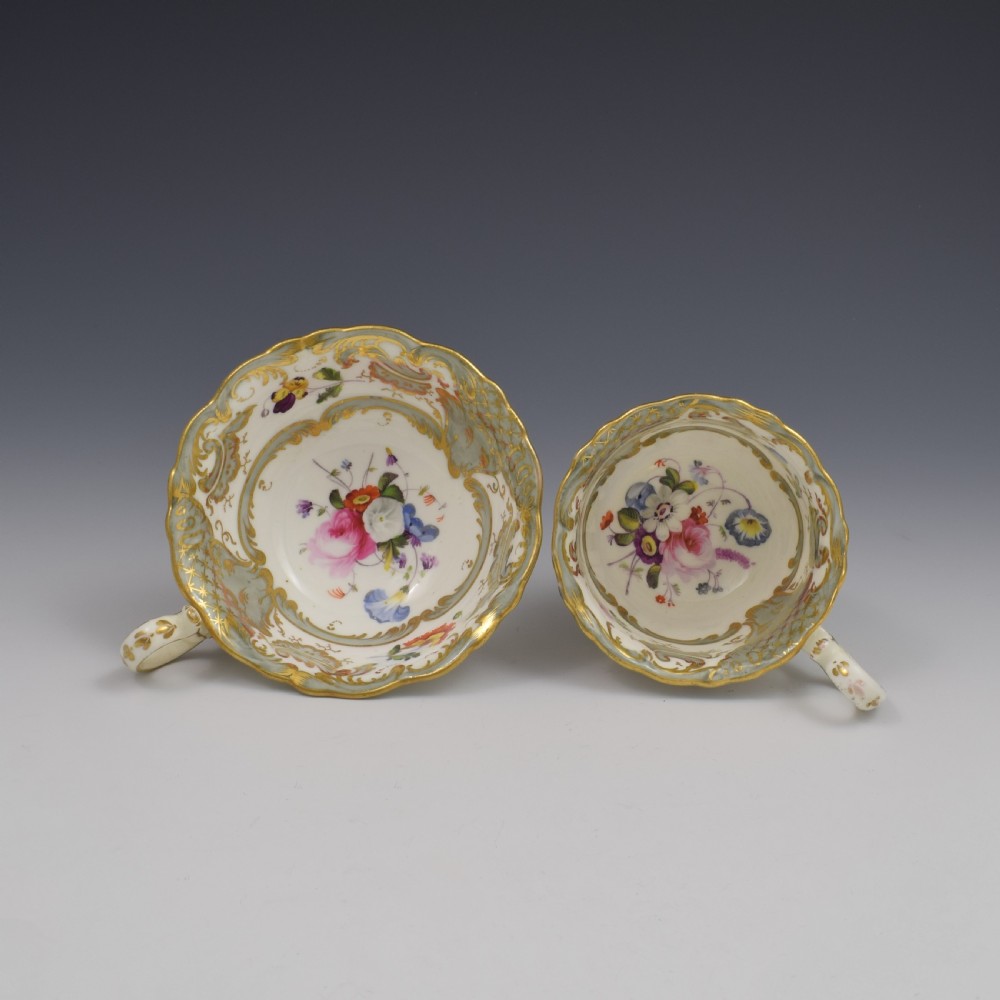 Coalport Porcelain Adelaide Tea & Coffee Cup & Saucer Trio Pattern 2/813 c.1832 View VII