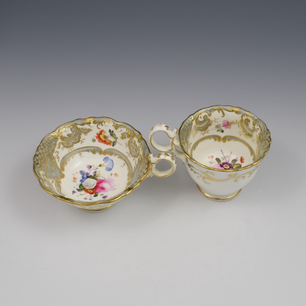 Coalport Porcelain Adelaide Tea & Coffee Cup & Saucer Trio Pattern 2/813 c.1832 View IX