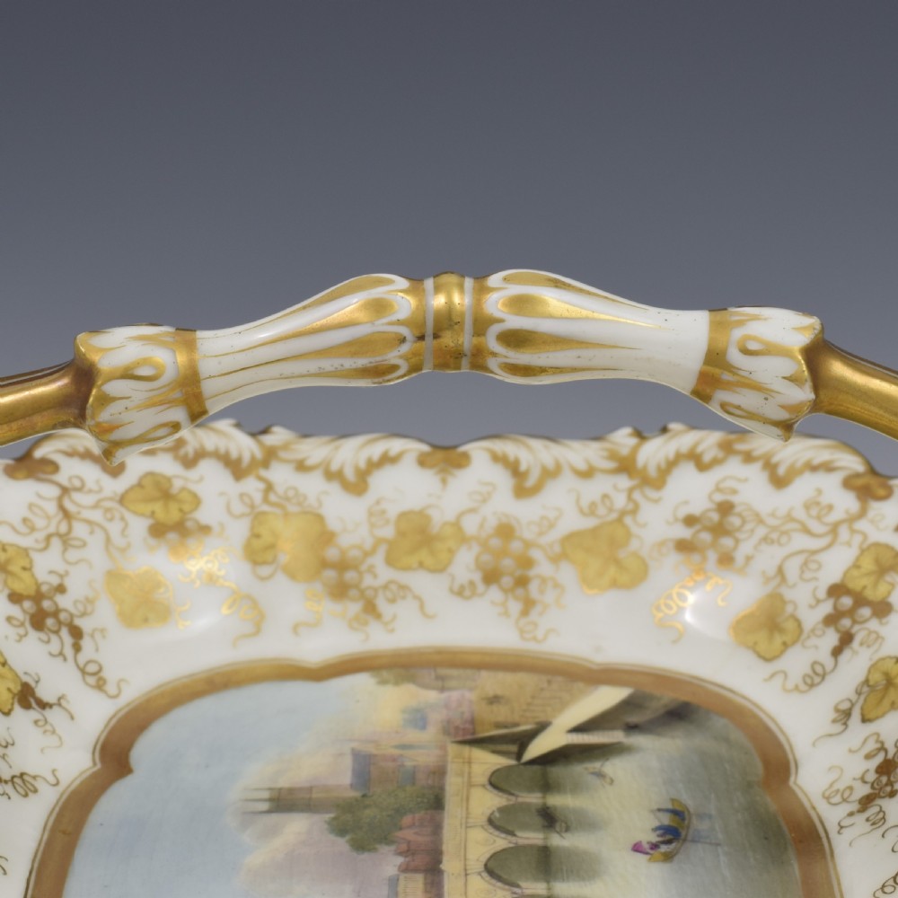 Grainger Lee & Co. Porcelain Basket View Of Worcester c.1835 View IX