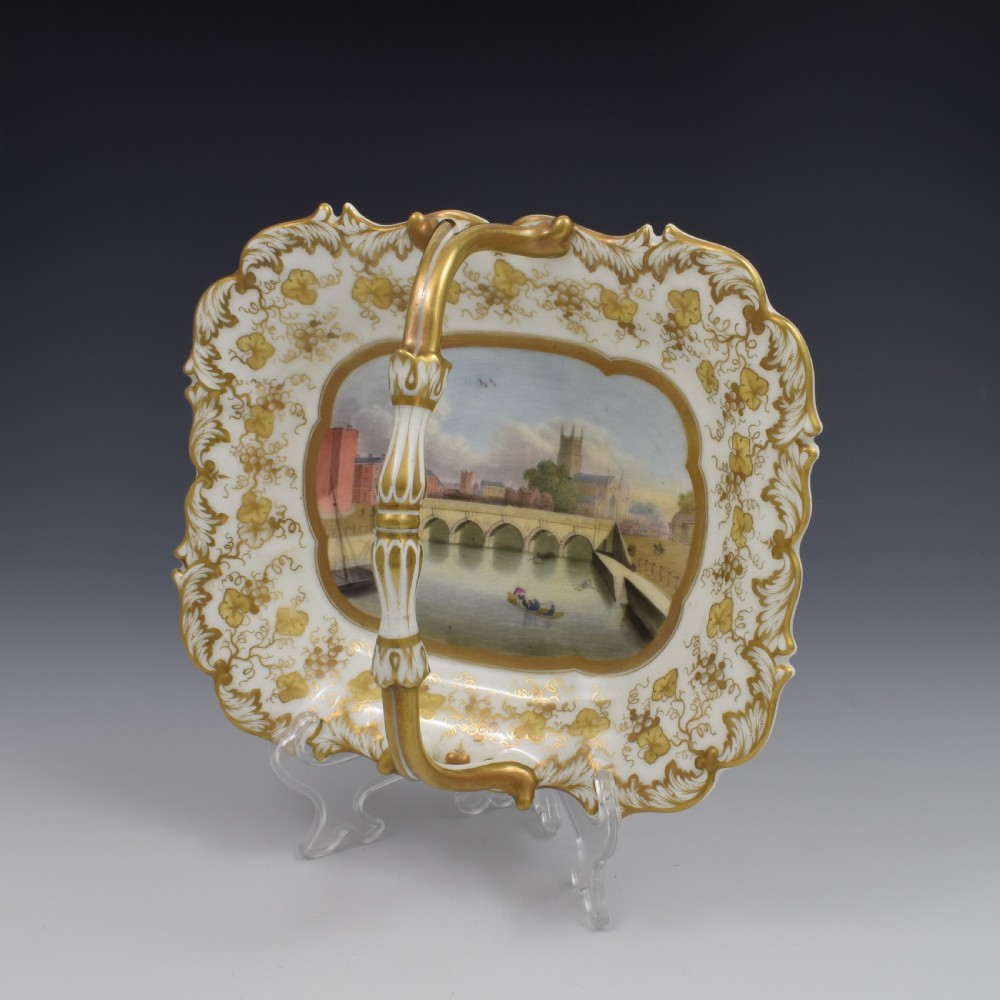 Grainger Lee & Co. Porcelain Basket View Of Worcester c.1835 View XI