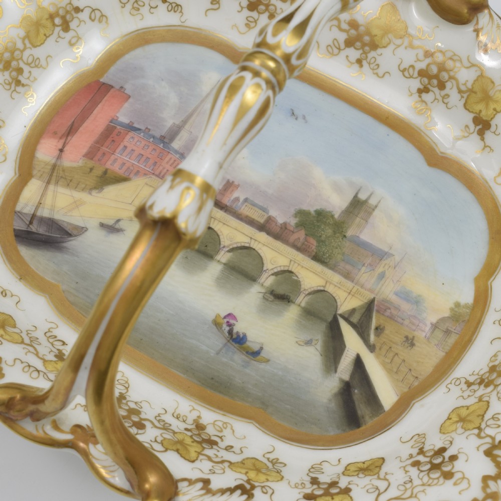 Grainger Lee & Co. Porcelain Basket View Of Worcester c.1835 View XV