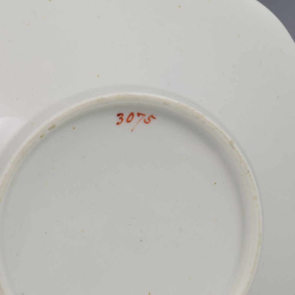 New Hall Regency Porcelain Old English Tea Cup & Saucer Pattern 3075 c.1830 View XIII