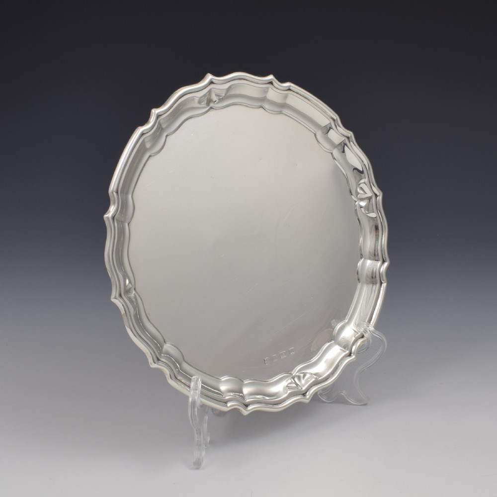 Art Deco Silver Salver / Tray Barker Brothers 1935