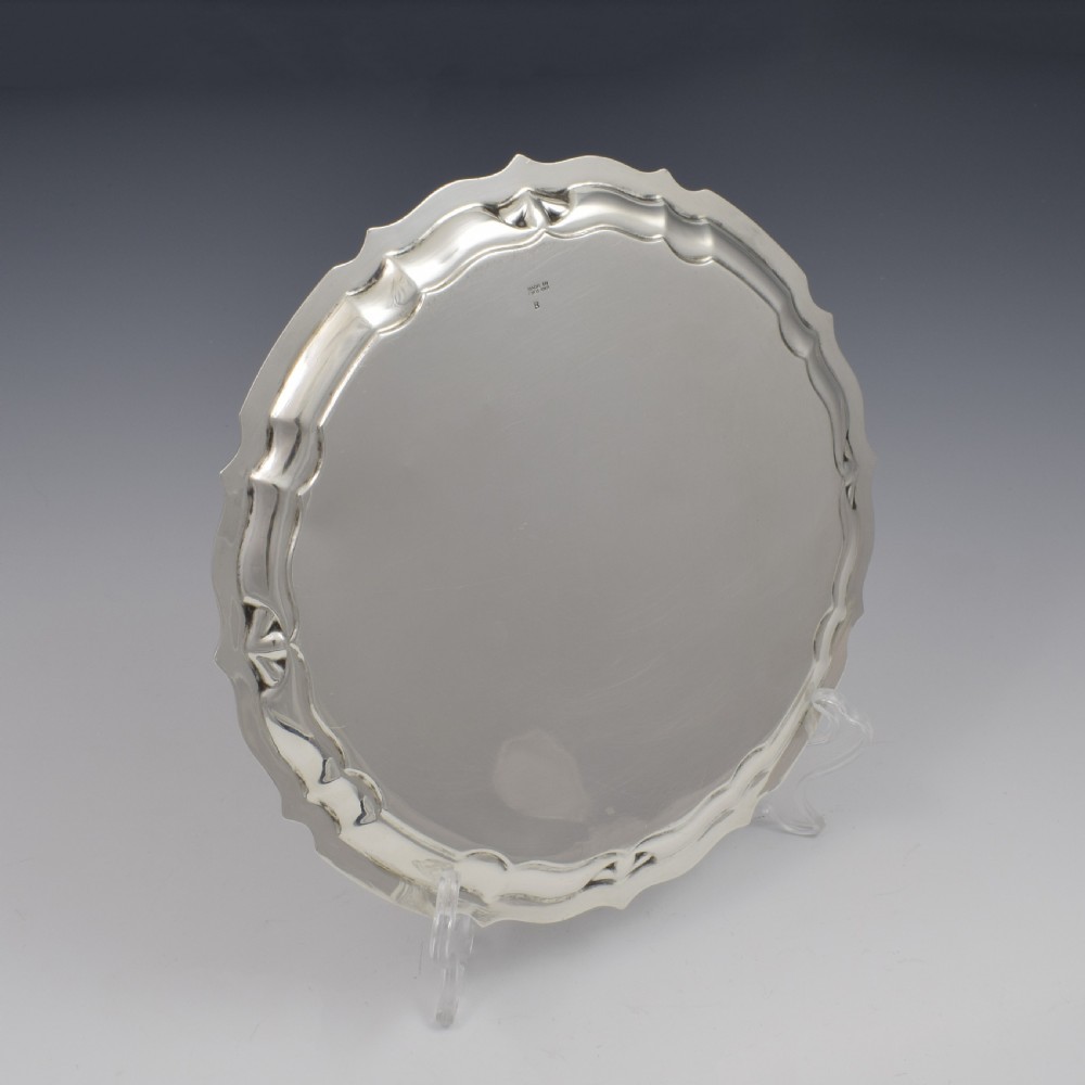 Art Deco Silver Salver / Tray Barker Brothers 1935 View VI