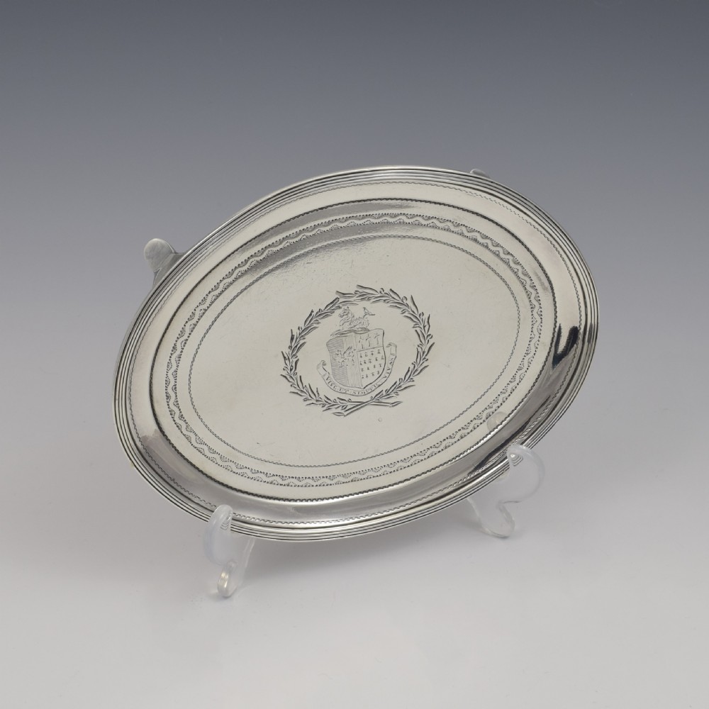 Georgian Silver Teapot Stand Alice & George Burrows 1803 View II
