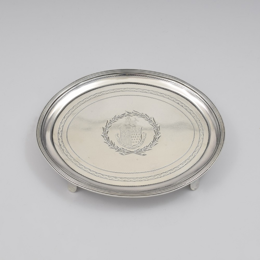 Georgian Silver Teapot Stand Alice & George Burrows 1803 View III