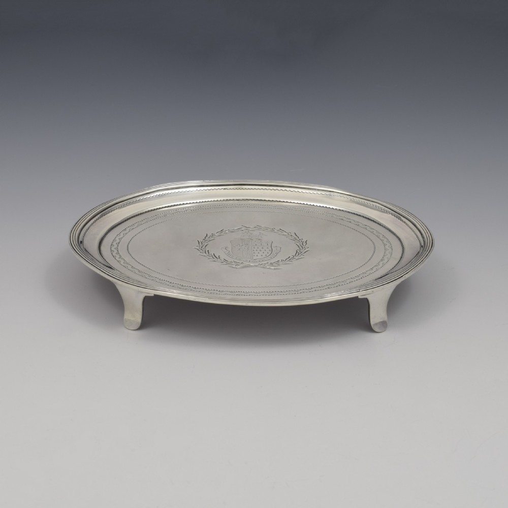 Georgian Silver Teapot Stand Alice & George Burrows 1803 View VII