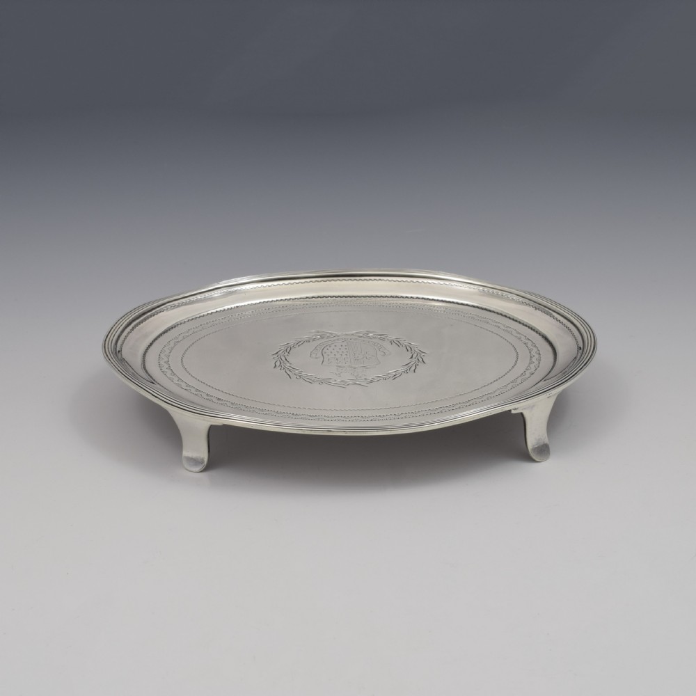 Georgian Silver Teapot Stand Alice & George Burrows 1803 View X