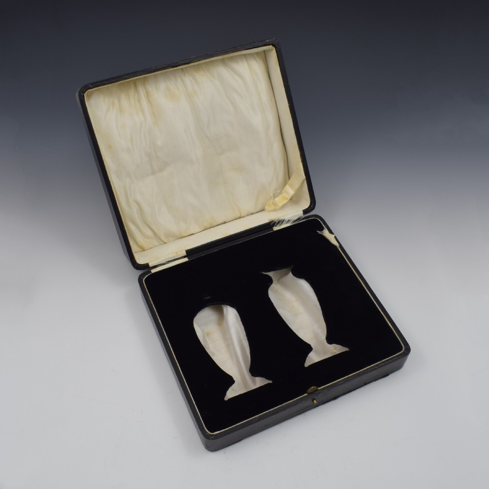 Fine Art Deco Cased Silver Strawberry Serving Set Cream Jug & Sugar Caster  View X