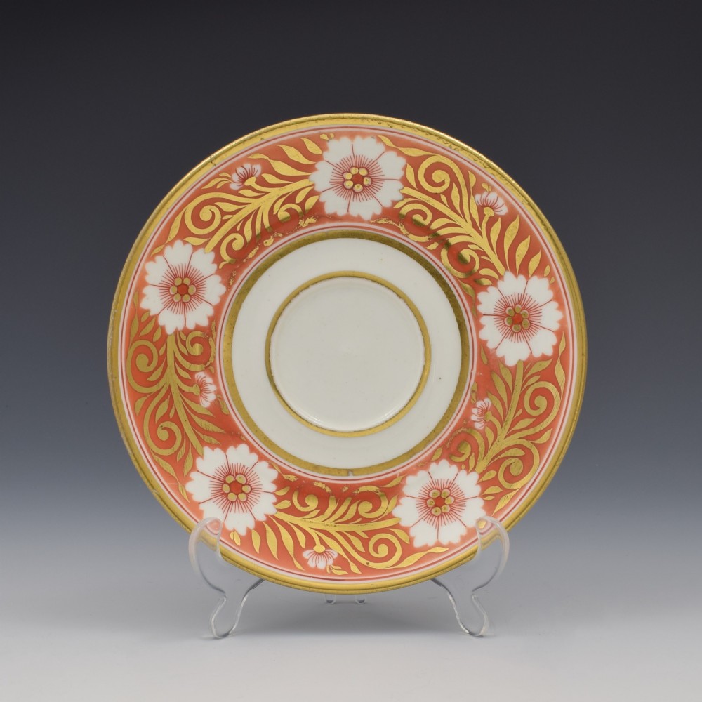 Spode Etruscan Cup & Saucer Serpent Handle c.1817 Pattern 878 View II