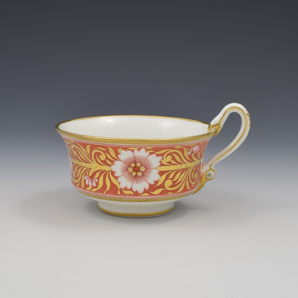 Spode Etruscan Cup & Saucer Serpent Handle c.1817 Pattern 878 View III
