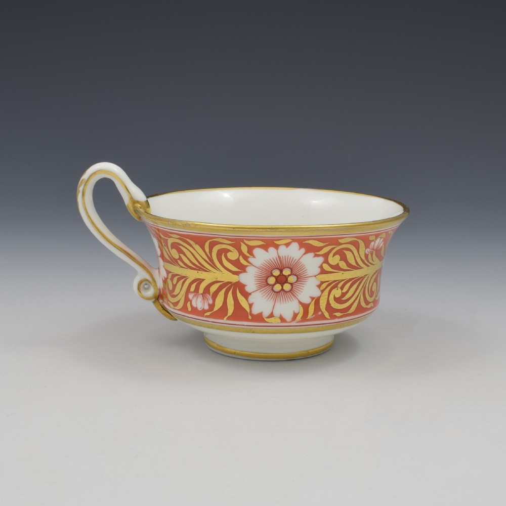 Spode Etruscan Cup & Saucer Serpent Handle c.1817 Pattern 878 View V