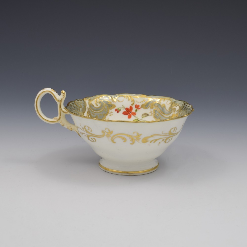 Coalport Porcelain Adelaide Tea Cup & Saucer Pattern 2/813 c.1830 View VI
