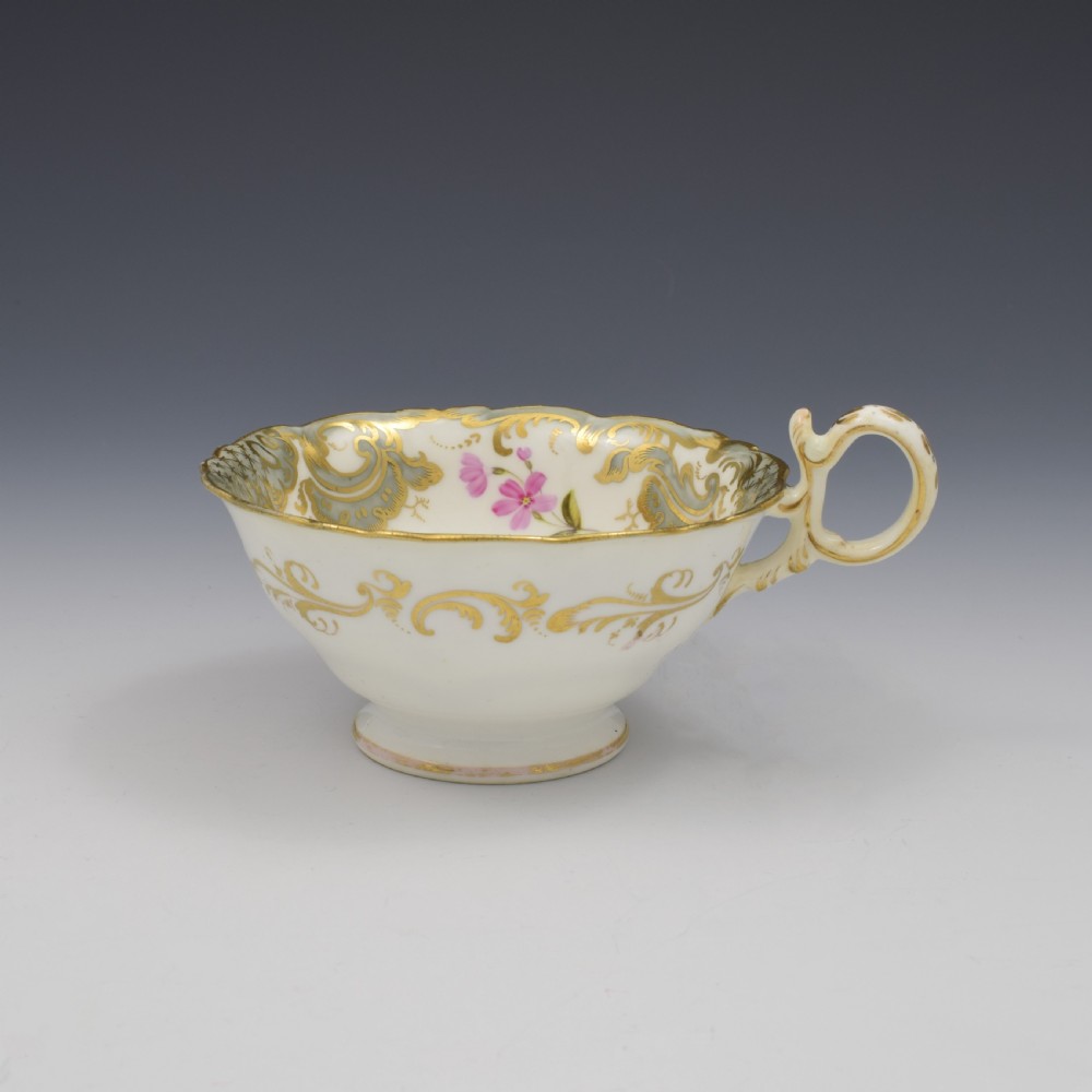 Coalport Porcelain Adelaide Tea Cup & Saucer Pattern 2/813 c.1830 View VII