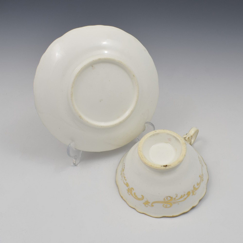 Coalport Porcelain Adelaide Tea Cup & Saucer Pattern 2/813 c.1830 View XI