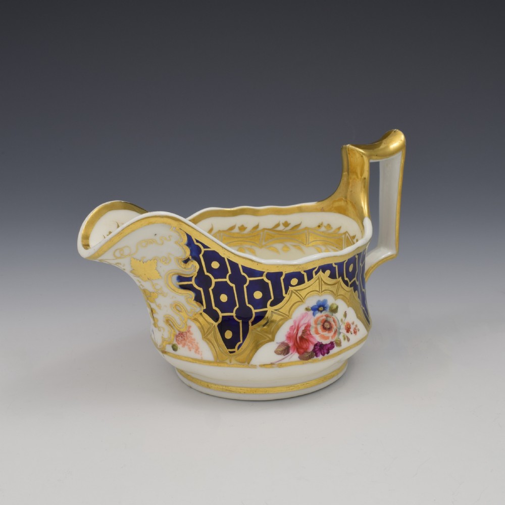 Large Ridgway Porcelain Cream / Milk Jug Pattern 2/1215 c.1820 View IV