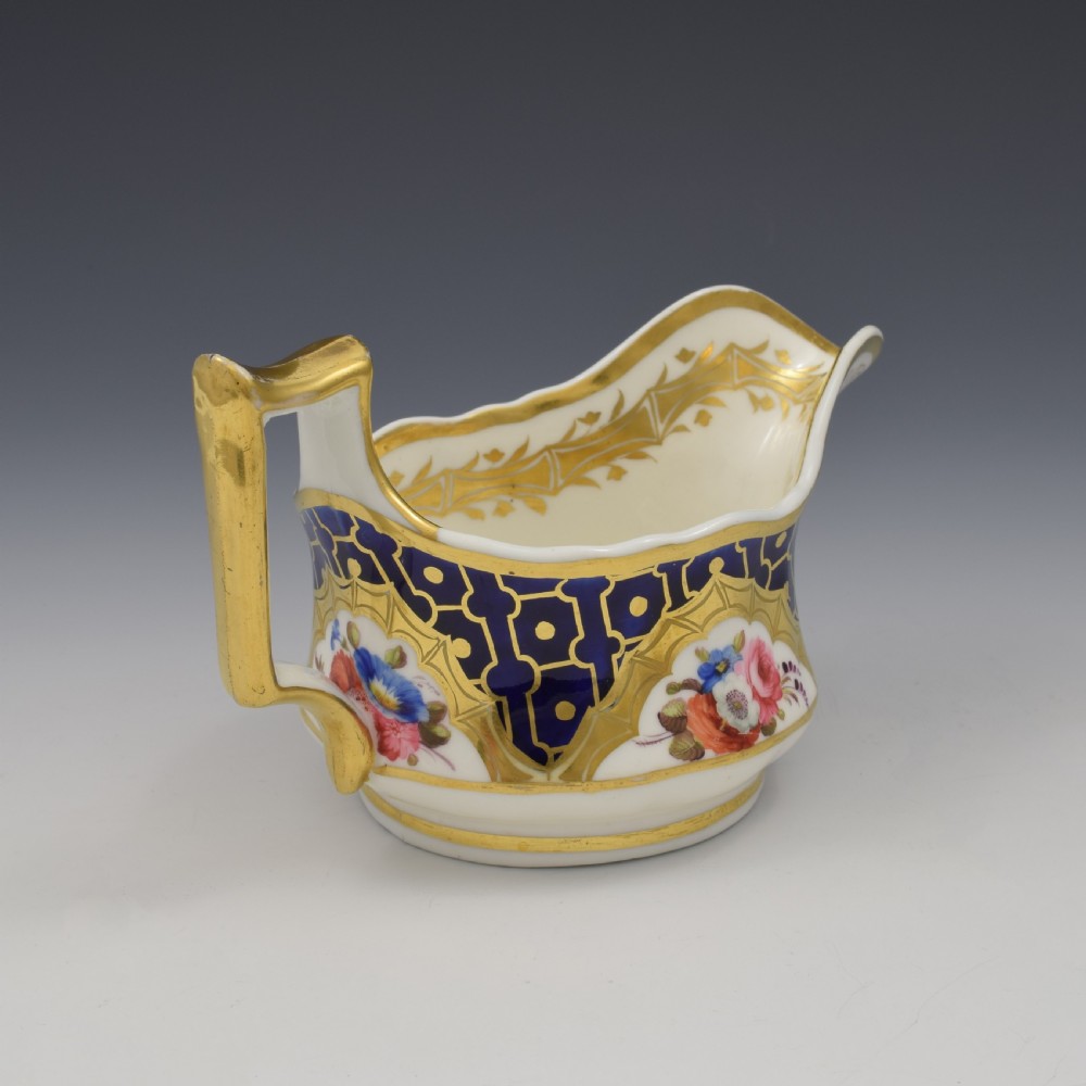 Large Ridgway Porcelain Cream / Milk Jug Pattern 2/1215 c.1820 View VII
