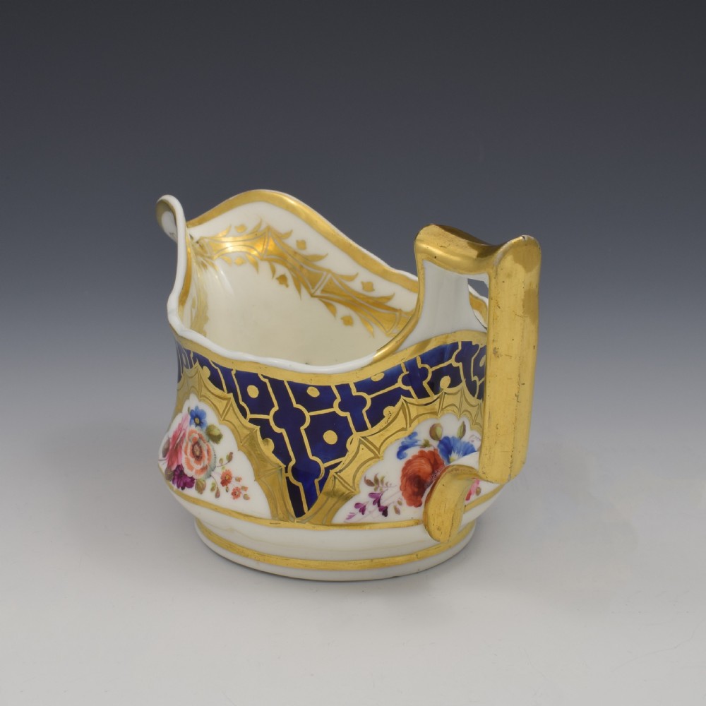 Large Ridgway Porcelain Cream / Milk Jug Pattern 2/1215 c.1820 View VIII