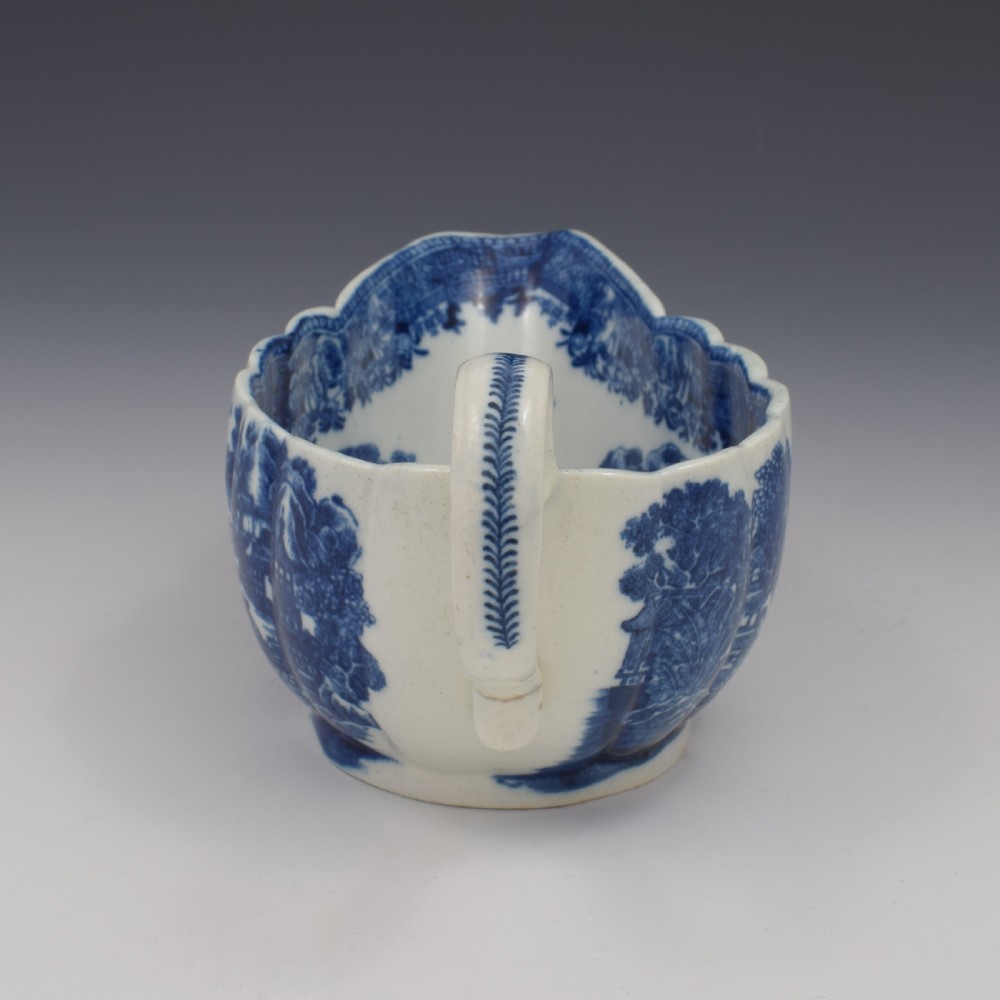Caughley Porcelain Full Nankin Pattern Sauceboat c.1785 View VII