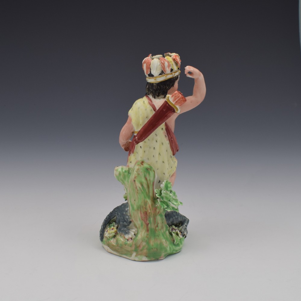Derby Porcelain Figure Of America From Four Quarters Of The Globe c.1770 View IV