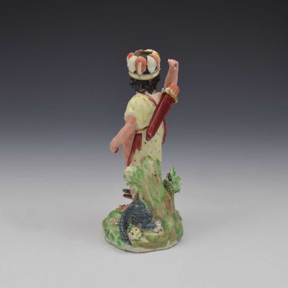 Derby Porcelain Figure Of America From Four Quarters Of The Globe c.1770 View V