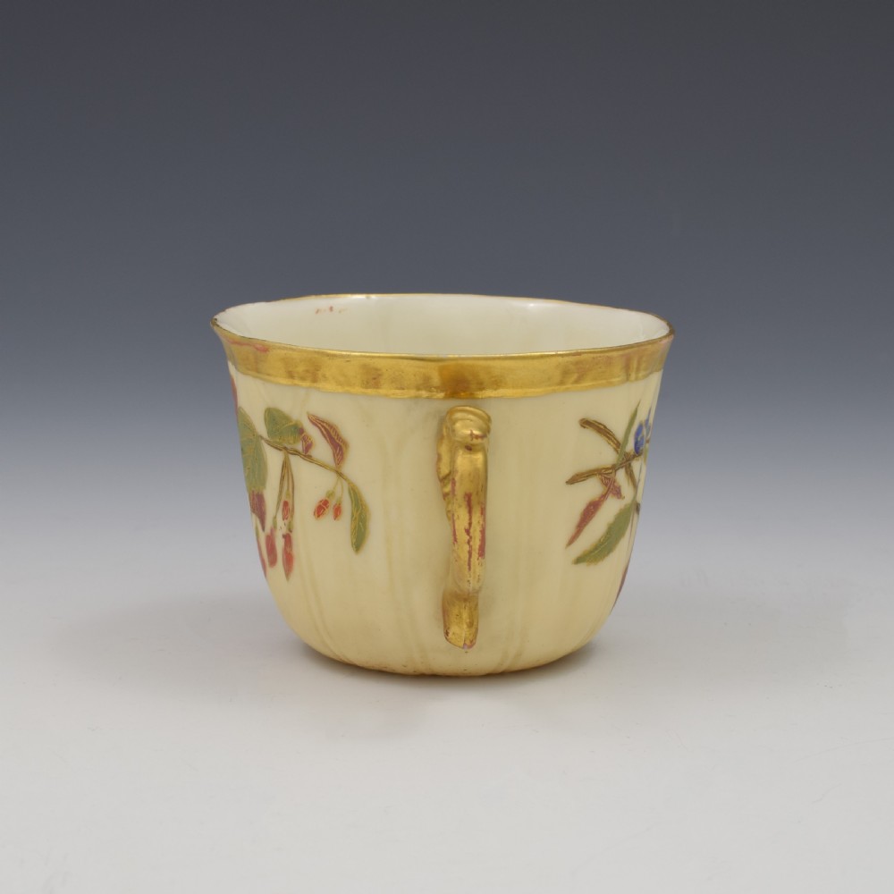 Royal Worcester Aesthetic Style Blush Ivory Coffee Cup & Saucer View VIII