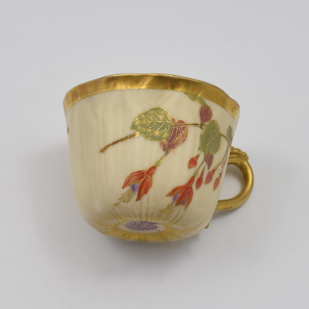 Royal Worcester Aesthetic Style Blush Ivory Coffee Cup & Saucer View X
