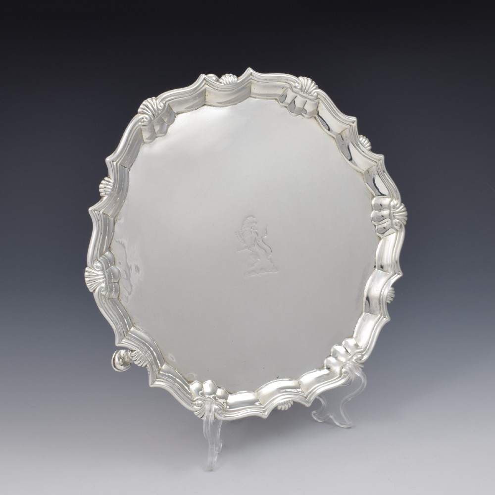 Large George II Silver Salver Robert Abercromby 1745