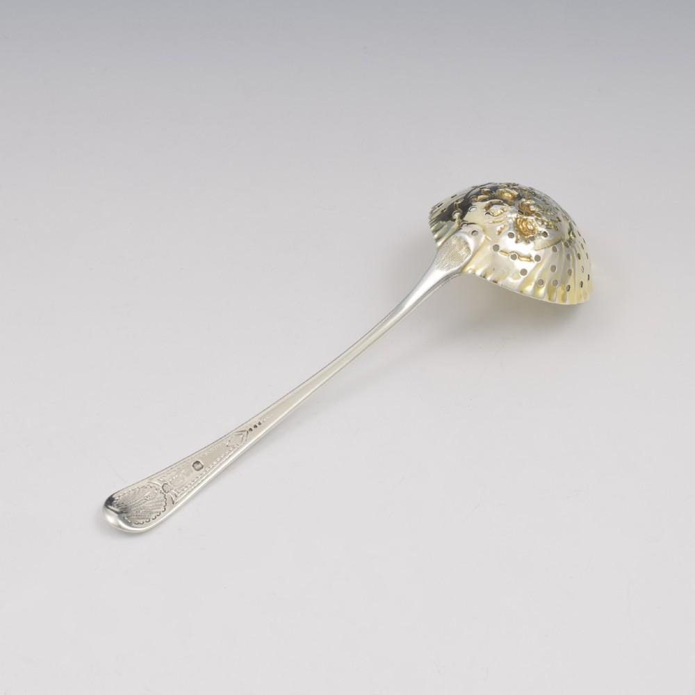 Georgian Silver Parcel Gilt Sifter Spoon / Ladle 1785 William Sumner I View VIII