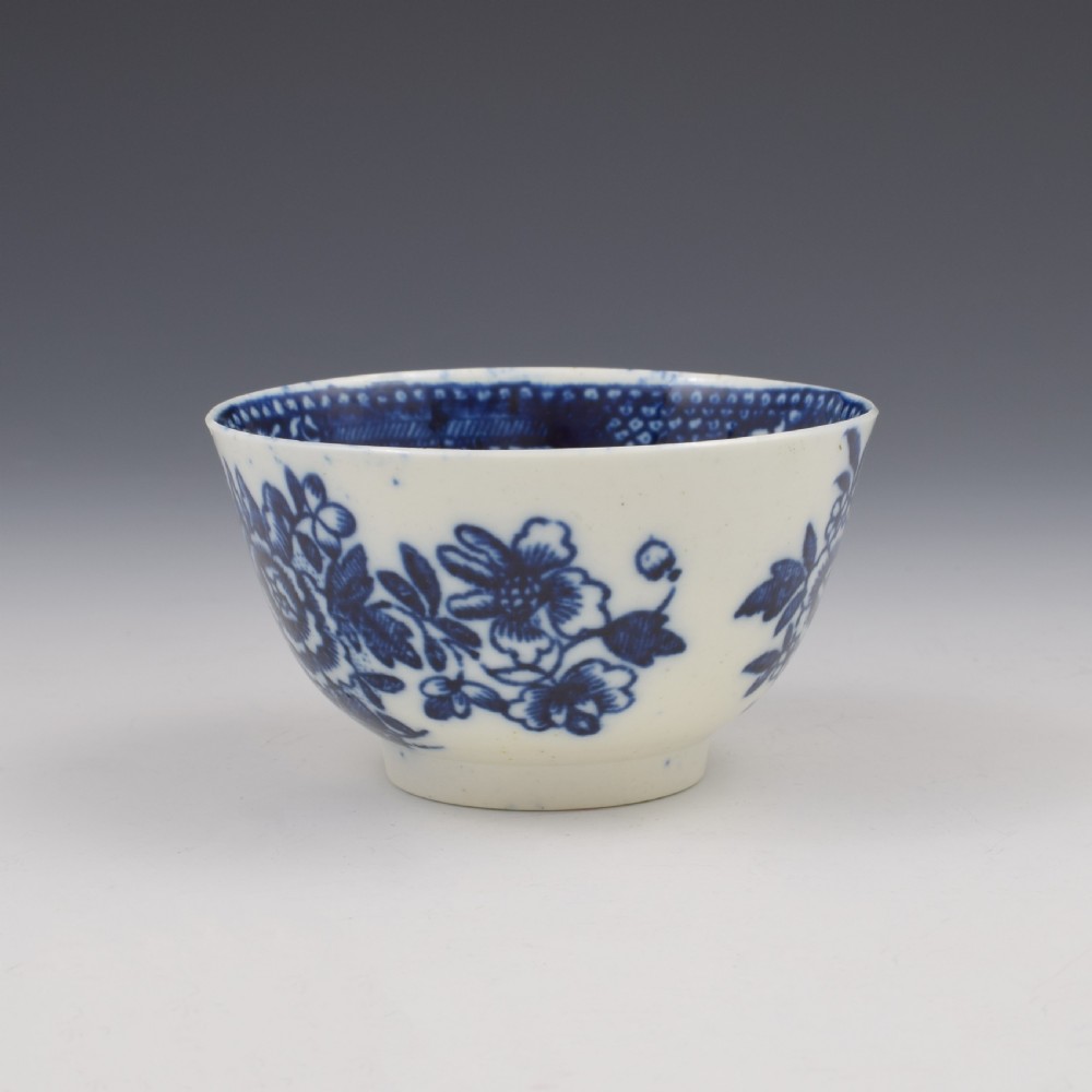 Liverpool Pennington Porcelain Three Stamen Pattern Tea Bowl & Saucer View IV