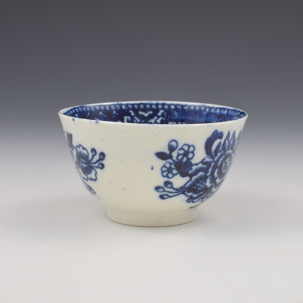 Liverpool Pennington Porcelain Three Stamen Pattern Tea Bowl & Saucer View VII