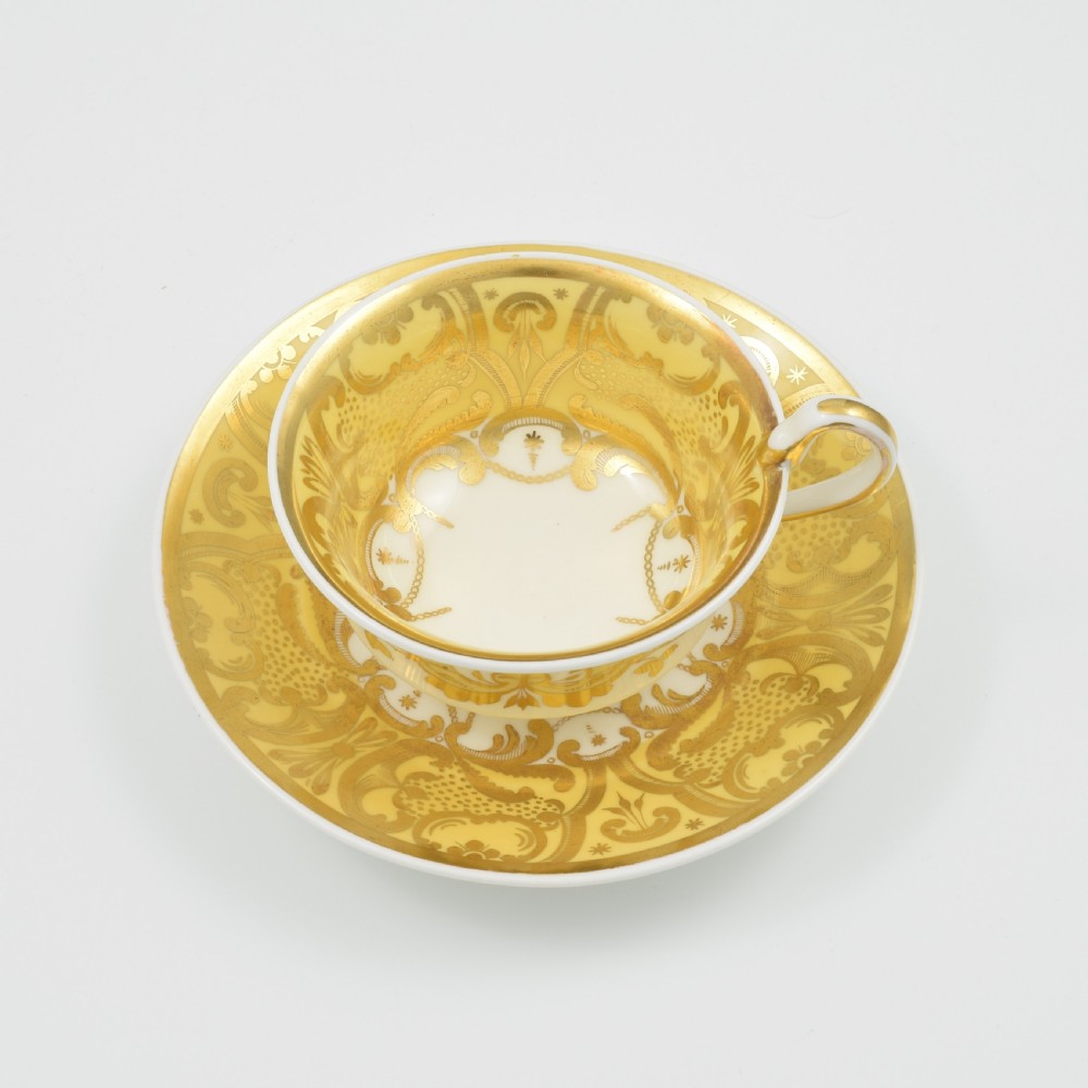 Spode Etruscan Teacup & Saucer Serpent Handle 4436 c.1825  View II