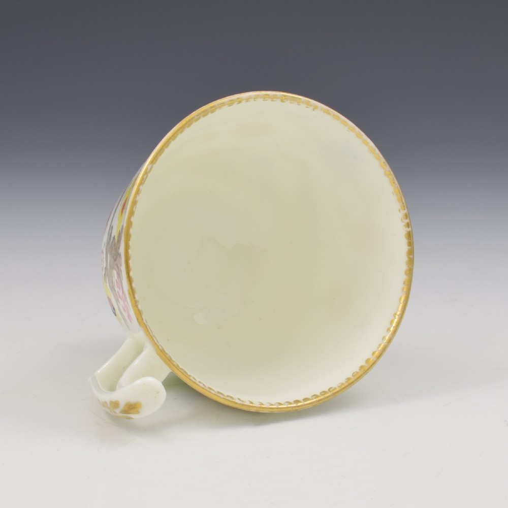 Swansea Porcelain Parakeets In A Tree Coffee Cup & Saucer c.1815 View IX