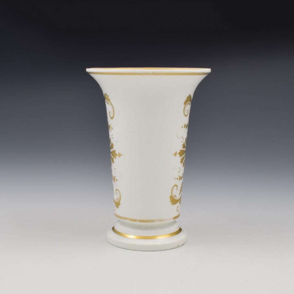 Regency Derby Porcelain Landscape Spill Vase c.1815 View IV