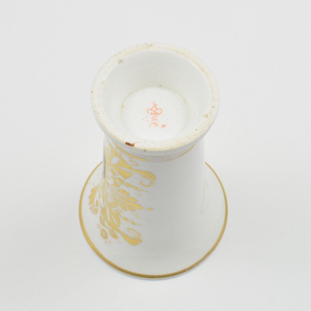 Regency Derby Porcelain Landscape Spill Vase c.1815 View VI