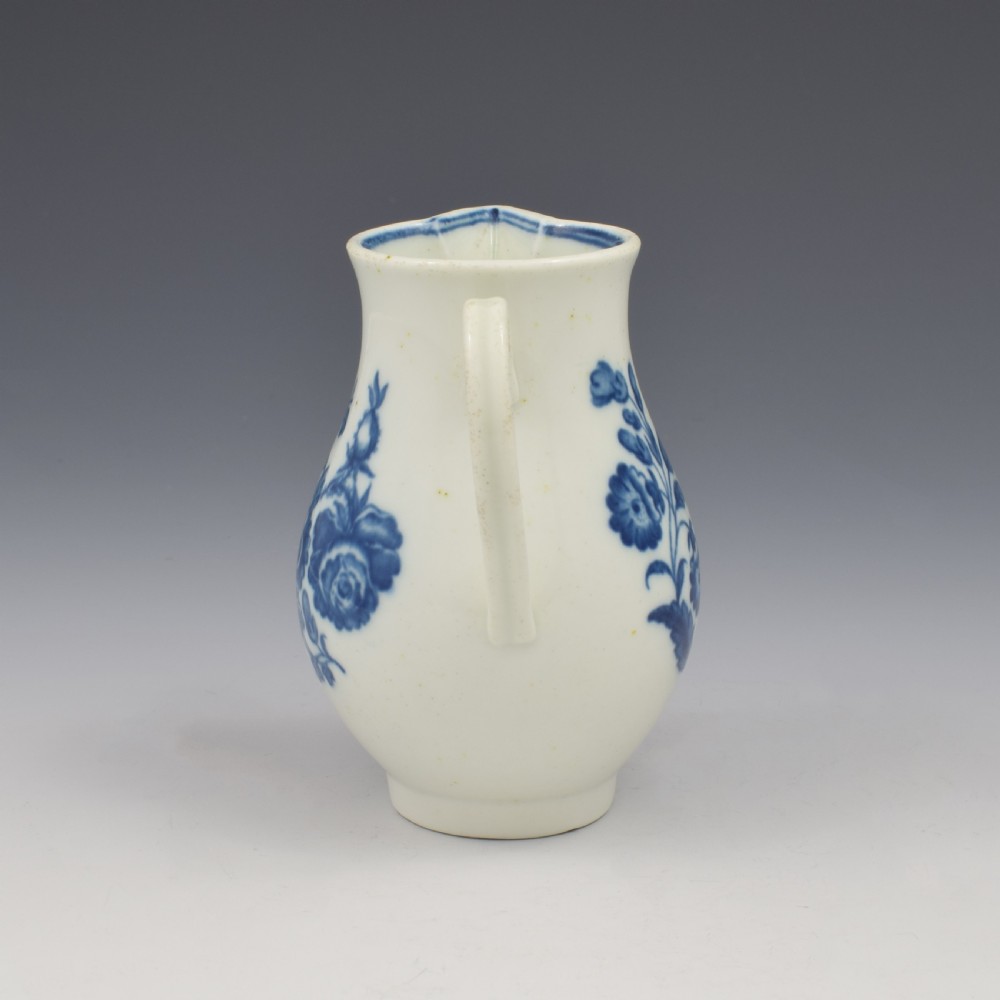 Caughley Porcelain Three Flowers Sparrow Beak Milk Jug c.1785 View VIII