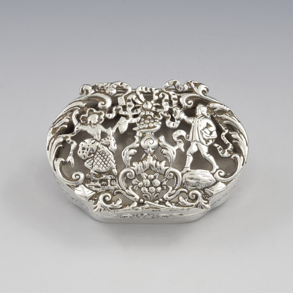 Victorian English Silver Pierced Pot Pourri Box 