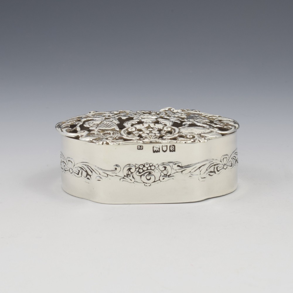 Victorian English Silver Pierced Pot Pourri Box  View IV