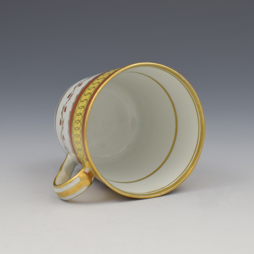 Chamberlain's Worcester Porcelain Armorial Coffee Can & Saucer c.1805 View X