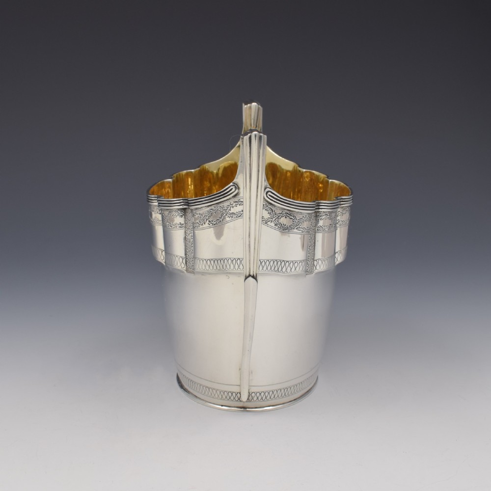 George III Large Silver Twin Handled Sugar Bowl / Bonbon Basket 1798 Georgian View IV