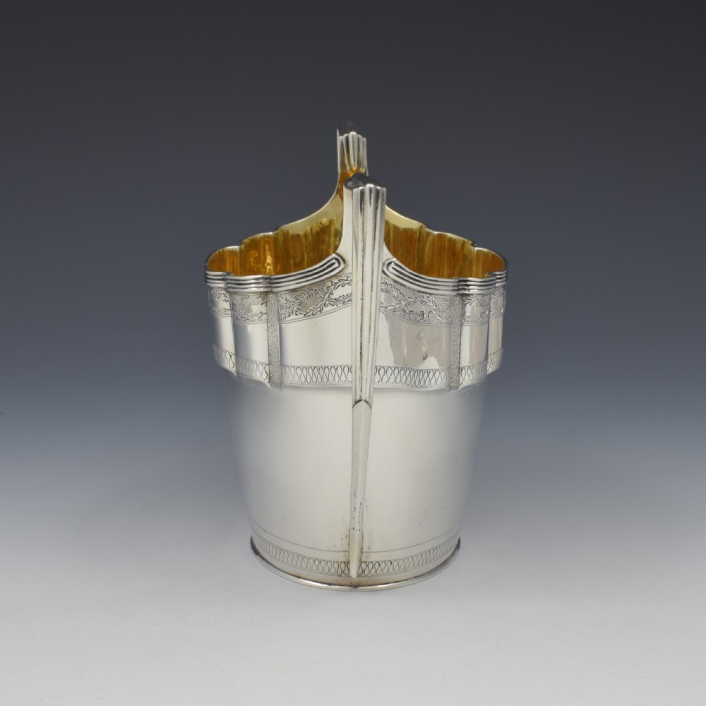 George III Large Silver Twin Handled Sugar Bowl / Bonbon Basket 1798 Georgian View VII