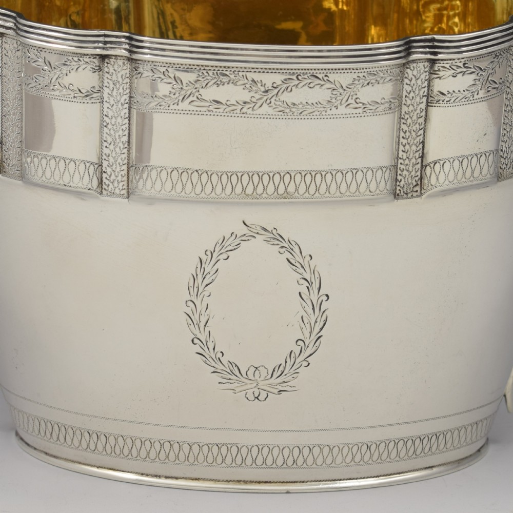 George III Large Silver Twin Handled Sugar Bowl / Bonbon Basket 1798 Georgian View IX