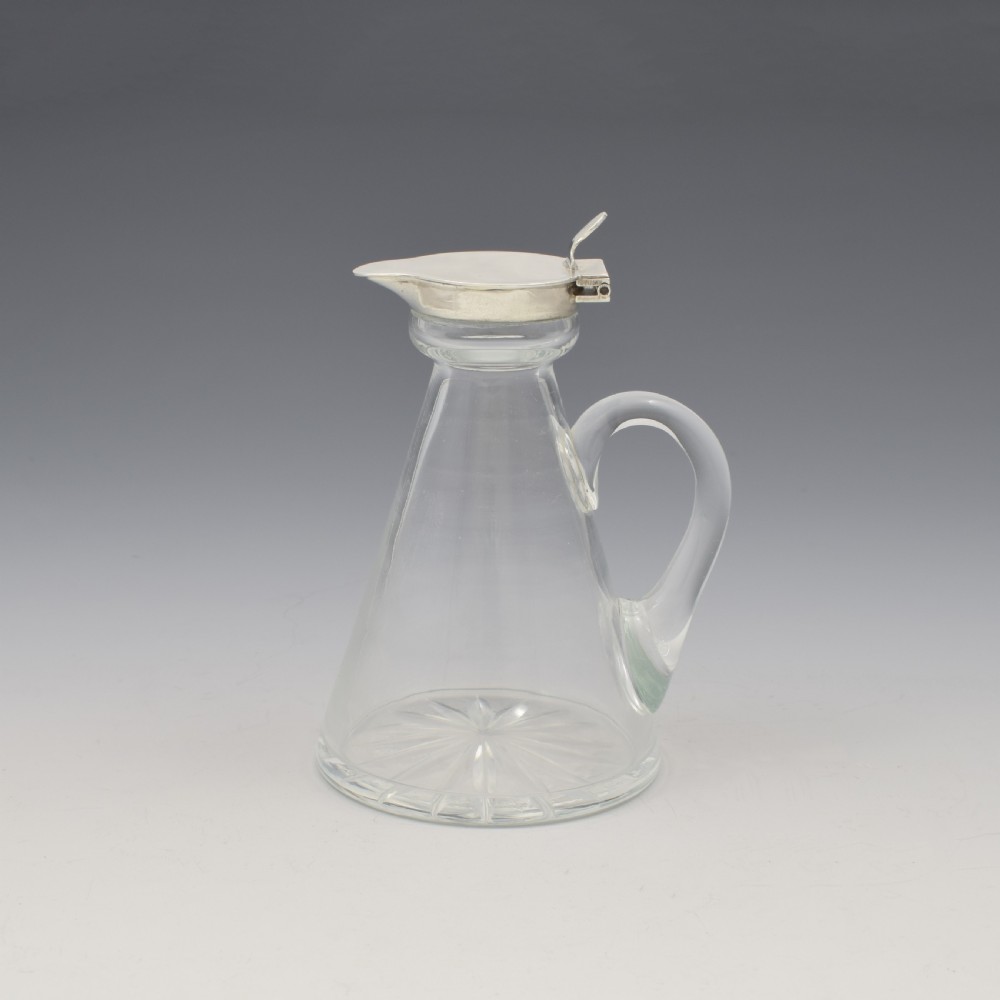 Fine Asprey & Co. Silver Mounted Glass Whisky Noggin View II
