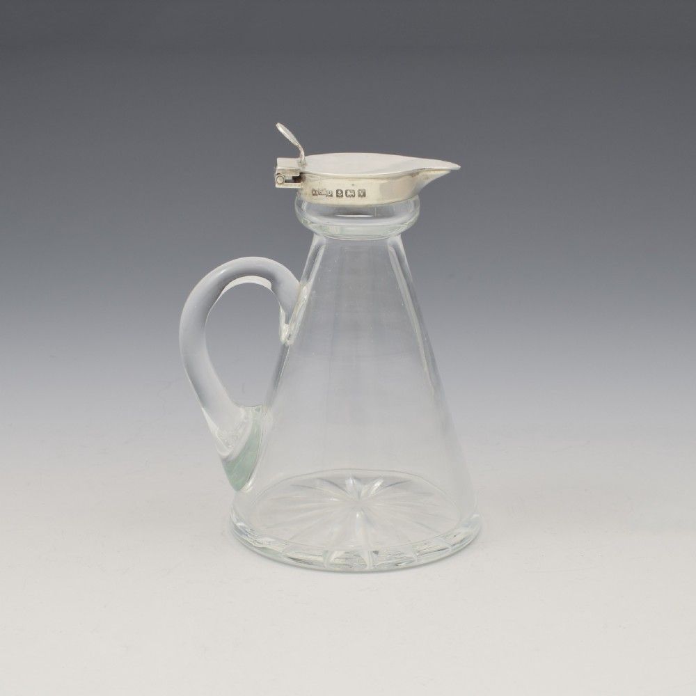 Fine Asprey & Co. Silver Mounted Glass Whisky Noggin View III