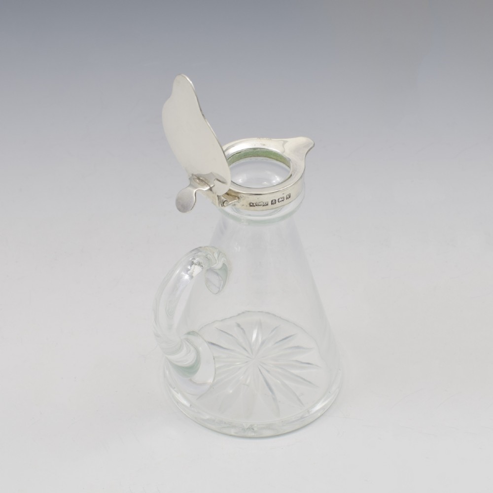 Fine Asprey & Co. Silver Mounted Glass Whisky Noggin View VII